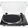 AT-LP70XBTBS, Gramofon czarny/srebrny, Wbudowany przedwzmacniacz gramofonowy, Bluetooth, w pełni automatyczny, napęd paskowy