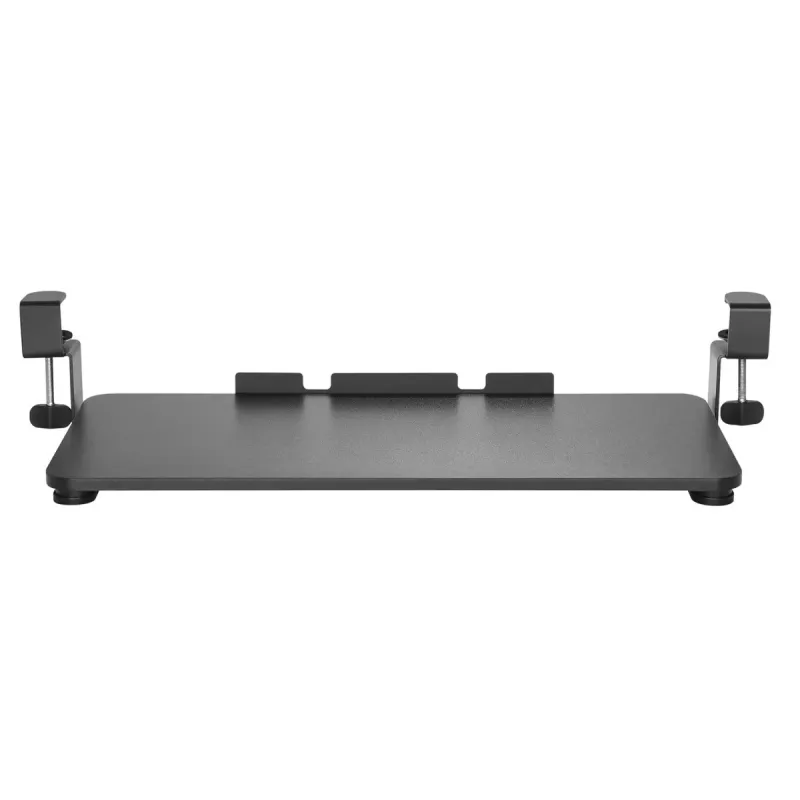 Maclean MC-839 Podsuwka pod klawiaturę | Szafka pod biurko na klawiaturę i mysz | Uchwyt zaciskowy na klawiaturę | Ergonomiczne rozwiązanie do stanowiska pracy