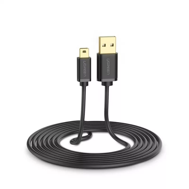 Kabel USB Ugreen - mini USB 480 Mb/s 3 m US132 (czarny)