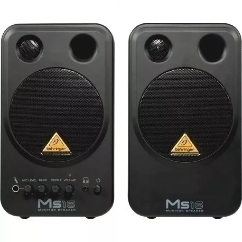 Behringer MS16 głośnik 2-drożny Czarny Przewodowy 16 W
