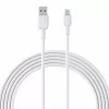 AUKEY CB-NAC1 Biały kabel nylonowy USB C - USB A