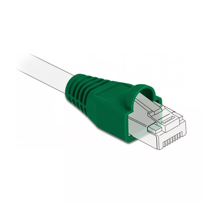 Odciążenie przewodu dla wtyku RJ45 DeLOCK 86726 zielone 20 sztuk
