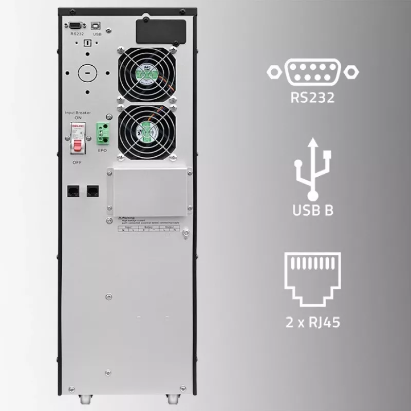 Zasilacz awaryjny UPS QOLTEC 52283 6kVA 6000W PF 1.0
