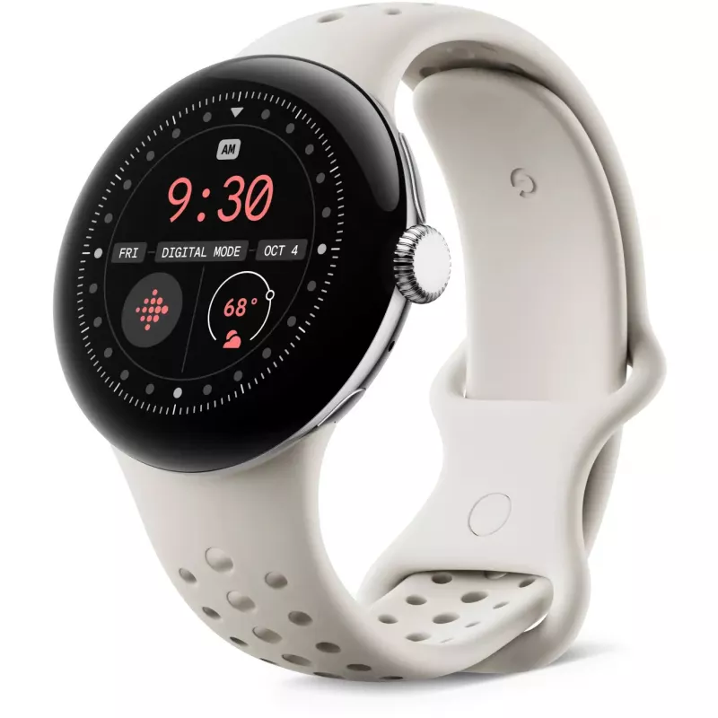 Google - Pasek do smartwatcha - Rozmiar S - porcelanowy - do Pixel Watch 3 (GA06133-WW)