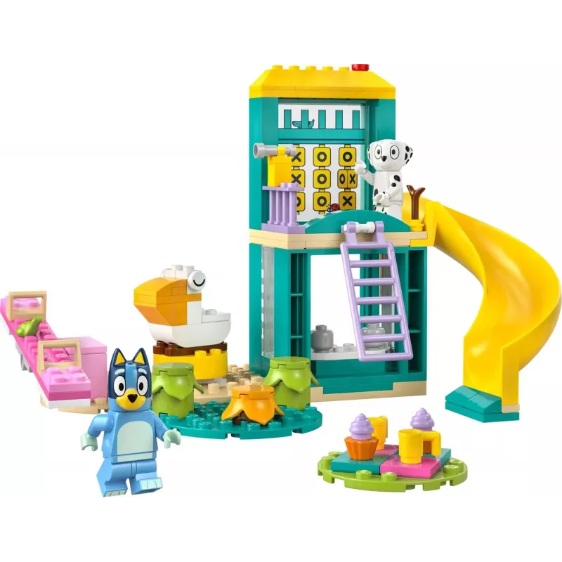 Zestaw klocków LEGO 11201 Radość na placu zabaw z niebieski i Chloe – minifigurki, scena do zabawy