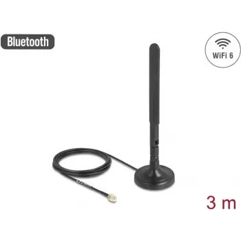 Wszechkierunkowa antena sieciowa DELOCK 10039 RP-SMA męski 3 dBi 5,15–5,85 GHz