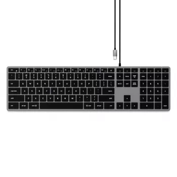 Satechi cienki W3 Klawiatura USB-C z klawiaturą numeryczną (szary)