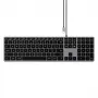 Satechi cienki W3 Klawiatura USB-C z klawiaturą numeryczną (szary)
