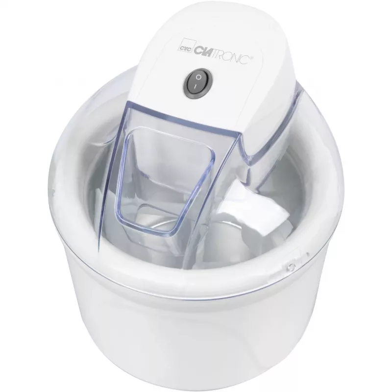 Maszyna do lodów ICM 3764, biała, na 1,5 l lodów, 12 W