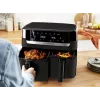 Tefal Easy Fry EY901N Double 8.3 L Wolnostojąca frytkownica na gorące powietrze 2700 W Czarna