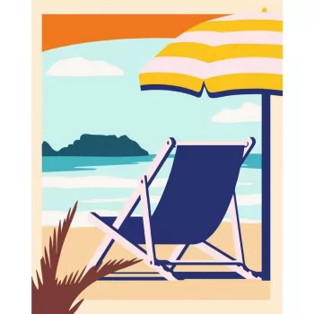Zestaw malarski Ravensburger CreArt – Relaks na plaży (23897) zestaw artystyczny