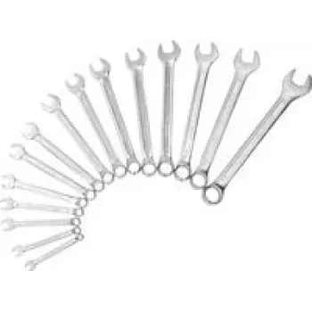Zestaw kluczy oczkowych i płasko-oczkowych ks tools 512.0215 — rozmiary metryczne (512.0215)