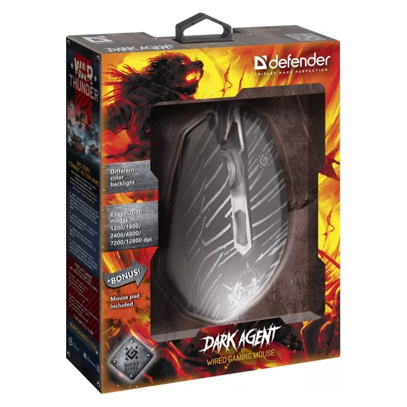 Mysz Defender DARK AGENT GM-590L USB Type-A