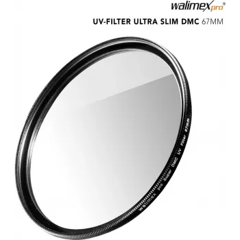 Filtr UV Walimex pro cienki Super DMC 67mm — gwint 67 mm, smukła konstrukcja, powłoka antyrefleksyjna