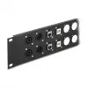 DeLOCK akcesorium do panelu krosowego 88055 montaż w szafie rack 2U czarny