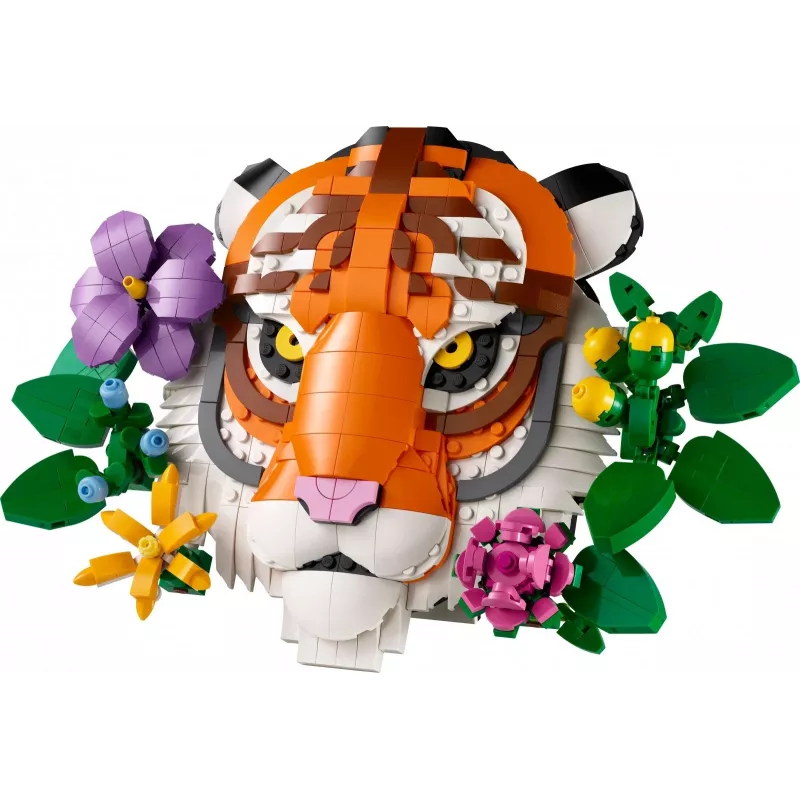 Zabawka konstrukcyjna LEGO Art Fauna Collection Zestaw Tygrys 31217 - model tygrysa do zbudowania