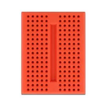 Breadboard DELOCK 18318 — plastikowa płytka prototypowa bez lutowania, 36 × 46 × 10 mm, czerwona