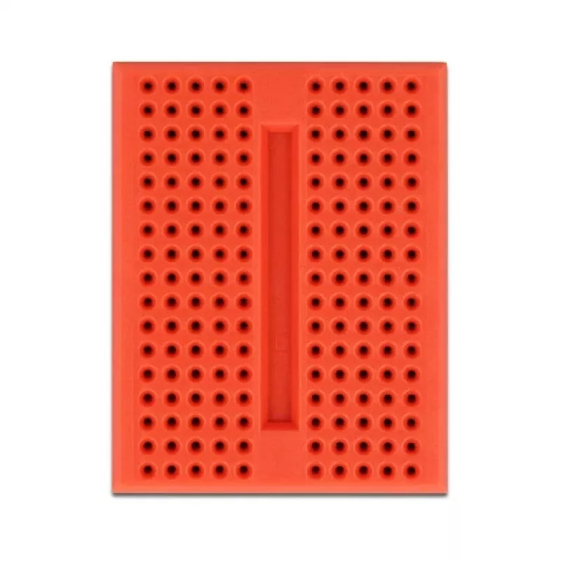 Breadboard DELOCK 18318 — plastikowa płytka prototypowa bez lutowania, 36 × 46 × 10 mm, czerwona