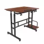 Maclean mobilne biurko pod laptopa, czarne, 80x60 cm, maks. 50 kg, regulacja wysokości 67-115 cm, MC-124 B