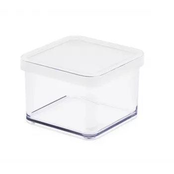 Pojemnik na paszę rotho Box Rotho 11603 prostokątny 0,5 L, technopolimer, biały, 100×100×72 mm