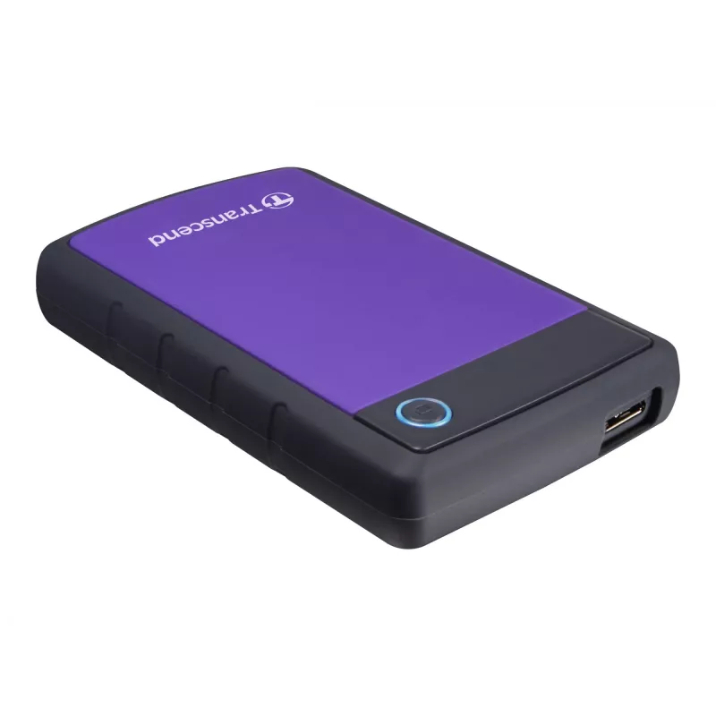 Transcend StoreJet 25H3P - Festplatte - 1TB - extern - 6,4 cm (2.5) - SuperSpeed USB - 5400 U/min - Puffer: 8MB - brilliant purple (TS1TSJ25H3P)