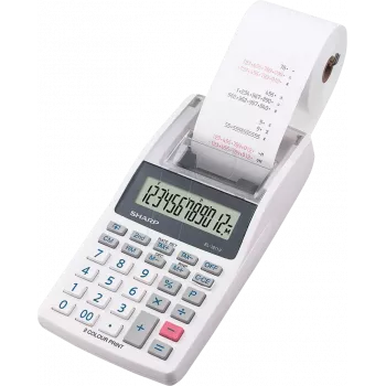 Kalkulator Sharp EL-1611V biurkowy Finansowy Szary, Biały