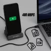 4smarts Stacja dokująca VoltDock USB-C 60 W szara (541426)