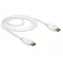 Kabel DisplayPort DeLOCK 85509 1,5 m biały
