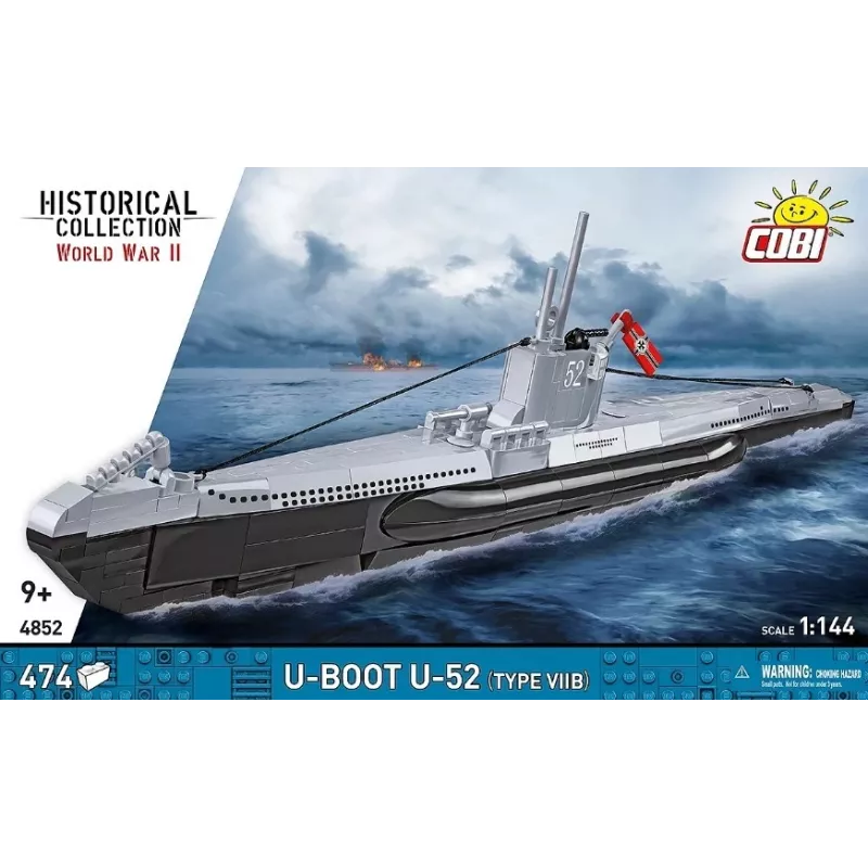 Zestaw konstrukcyjny Cobi U-Boot U-52 — model z 474 elementów