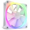 Wentylator obudowy NZXT F120 RGB 120 mm biały, 4-pin, 1800 RPM, 50.18 CFM, 18 diod LED