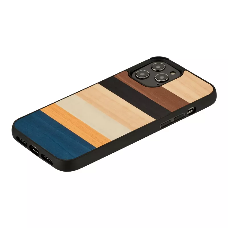 Etui ochronne Man and Wood do iPhone 12 Pro Max, czarne