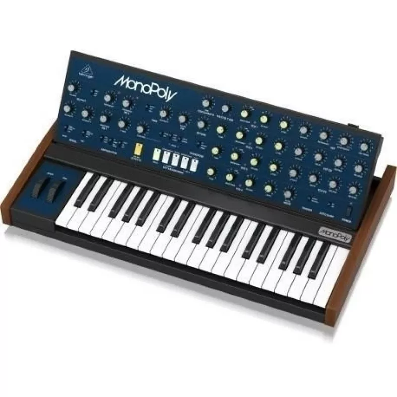 Analogowy syntezator Behringer MONOPOLY 4-głosowa polifonia klawiatura 37-klawiszowa
