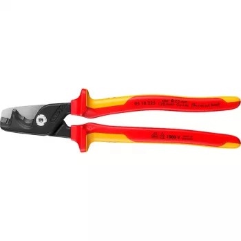 Nożyce do kabli Knipex 95 18 225 VDE, izolowane rękojeści, długość 225 mm