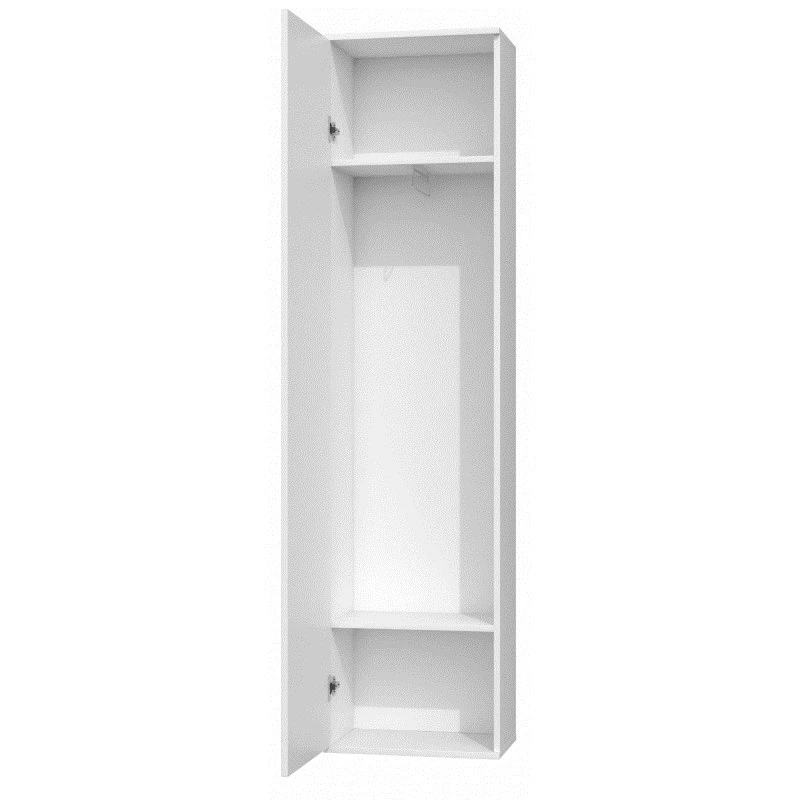 Szafa top e shop DUO SZAFKA BIEL — 2 półki, 1 drzwi, Biały, 500×350×1800 mm