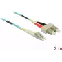 Kabel światłowodowy DeLOCK LC na SC wielomodowy OM3 2 m