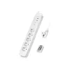 LogiLink LPS402 Przedłużacz zasilający 1,5 m 5 gniazd AC Wewnętrzny Biały