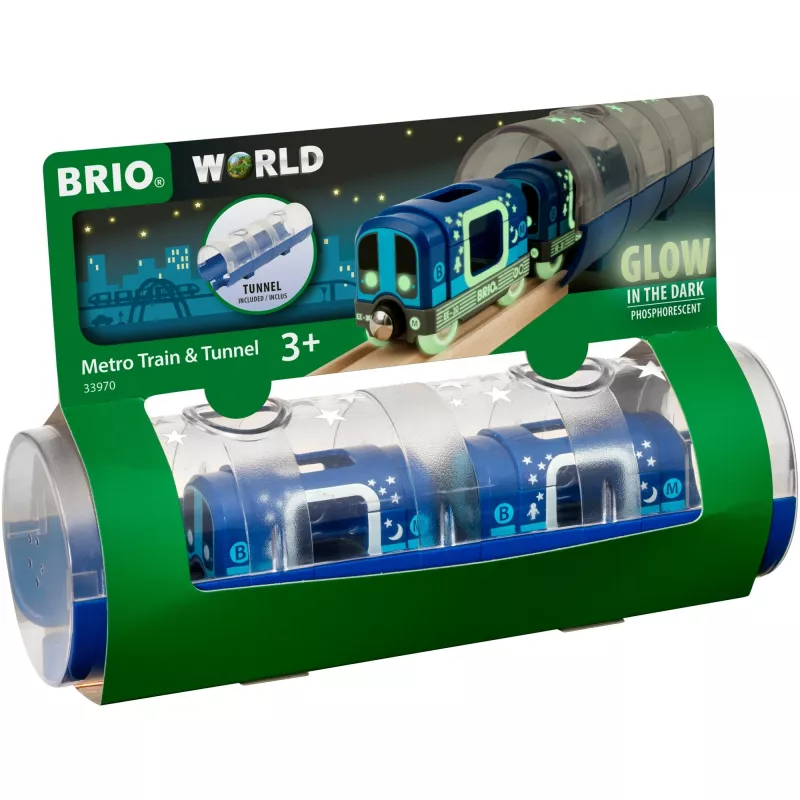 World Tunnel Box U-railway Glow in the Dark, Pojazd Zabawkowy Niebieski