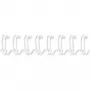 Fellowes - drut do bindownicy - 10 mm - 297 mm - 34 pierścienie - A4 (210 x 297 mm) - 80 arkuszy - biały - 100 szt. (53262)