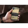 Etui na smartfona man and wood do iPhone X/XS — biały heban czarny