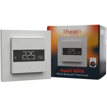Termostat Heatit WiFi6 Biały RAL 9003 Wi-Fi Thermostat 3600W 16A