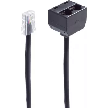 Kabel telefoniczny ShiverPeaks BS71233-8 0,1 m czarny
