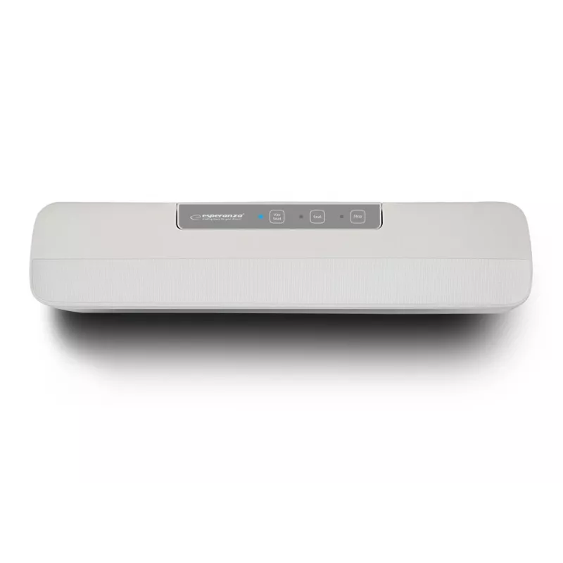 Blatowy próżniowy zgrzewacz do żywności ESPERANZA EKV001 — kompaktowy, biały, szerokość zgrzewania 30 cm, 107 W, 220–240 V