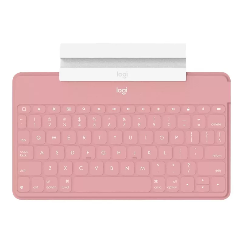 Logitech Keys-To-Go - Klawiatura - Bluetooth - QWERTY - Hiszpańska - Blush Pink - do Apple iPad/iPhone/TV