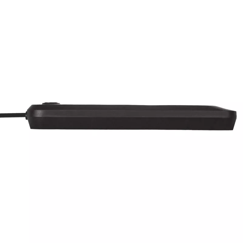 Listwa zasilająca MACLEAN MCE395 B — 5 gniazd, 3×USB, 110–240 V AC, 2,1 A USB, 2500 W, przewód 1,5 m, czarna