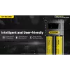 Ładowarka do akumulatorów Nitecore Ci12 Uniwersalna ładowarka USB do Li-Ion, NiCd, NiMH, wejście 3A 5/9/12V, obudowa z tworzywa sztucznego