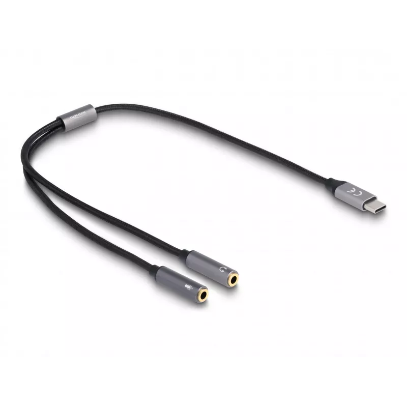 Adapter USB Type-C DAC DeLOCK 66616 24 bity 96 kHz 2 x 3,5 mm