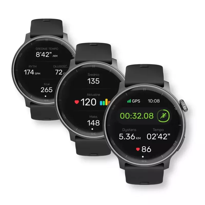 Smartwatch Stelio STSWA101BK Activ GPS 46mm czarny