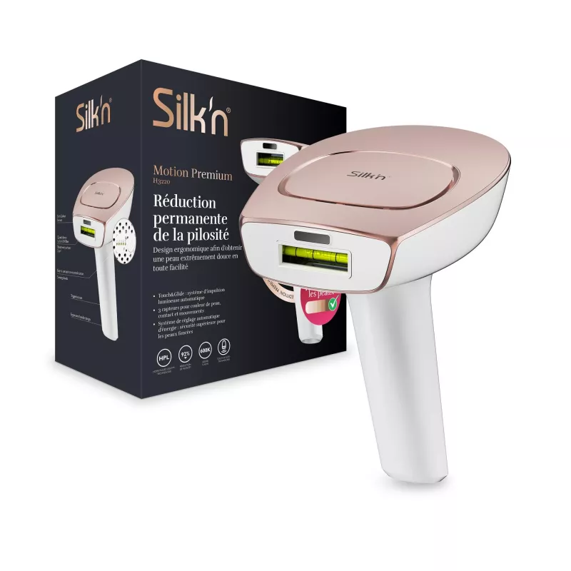 Urządzenie do usuwania włosów IPL Silk'n Motion Premium MOP1PE4P001, różowe złoto