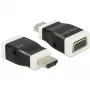 Zmieniacz płci kabla DeLOCK 65586 HDMI-A na VGA Czarny Biały