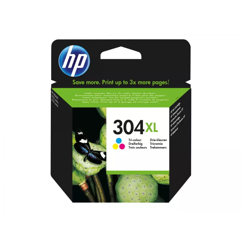 HP 304XL Tri-color wkład atramentowy Blister